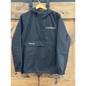 Coldplay Music Of The Spheres Tour Windbreaker Jacket Black Mens Sz M